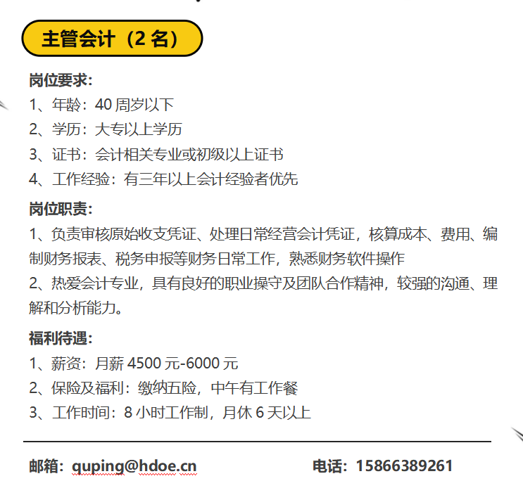 大邑会计最新招聘信息详解及招聘解读